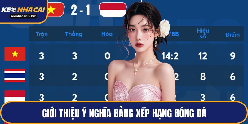 Giới thiệu ý nghĩa bảng xếp hạng bóng đá