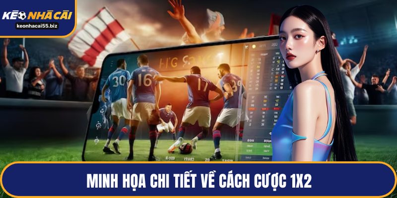 Minh họa chi tiết về cách cược 1X2