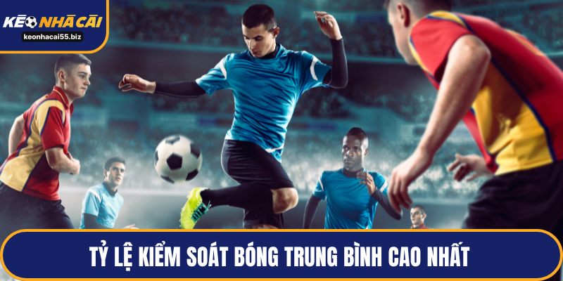 Tỷ lệ kiểm soát bóng trung bình cao nhất